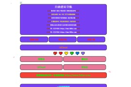 全新紫色时尚商城导航页源码 非常适合做网站引导页