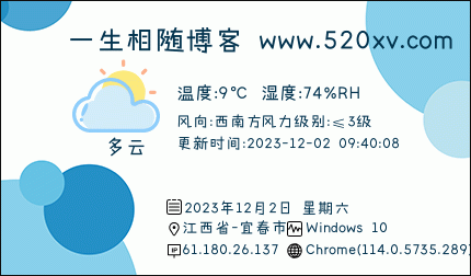 Zibll子比主题美化给WordPress侧边栏添加IP签名显示天气小工具 第1张 Zibll子比主题美化给WordPress侧边栏添加IP签名显示天气小工具 第1张